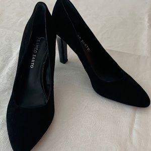 Franco Sarto - Black Suede - Pumps - Size 7.5